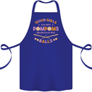 Bad Girls Play With Pool Balls 9-Ball Cotton Apron 100% Organic Royal Blue