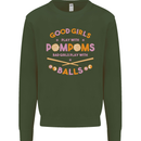 Bad Girls Play With Pool Balls 9-Ball Kids Sweatshirt Jumper Forest Green