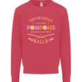 Bad Girls Play With Pool Balls 9-Ball Kids Sweatshirt Jumper Heliconia