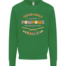 Bad Girls Play With Pool Balls 9-Ball Kids Sweatshirt Jumper Irish Green