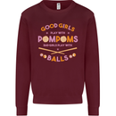 Bad Girls Play With Pool Balls 9-Ball Kids Sweatshirt Jumper Maroon