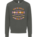 Bad Girls Play With Pool Balls 9-Ball Kids Sweatshirt Jumper Storm Grey