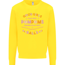 Bad Girls Play With Pool Balls 9-Ball Kids Sweatshirt Jumper Yellow