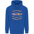 Bad Girls Play With Pool Balls 9-Ball Mens 80% Cotton Hoodie Royal Blue