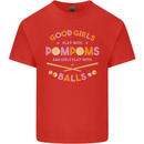 Bad Girls Play With Pool Balls 9-Ball Mens Cotton T-Shirt Tee Top Red