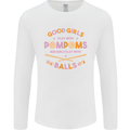 Bad Girls Play With Pool Balls 9-Ball Mens Long Sleeve T-Shirt White