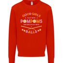 Bad Girls Play With Pool Balls 9-Ball Mens Sweatshirt Jumper Bright Red