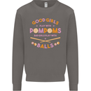 Bad Girls Play With Pool Balls 9-Ball Mens Sweatshirt Jumper Charcoal