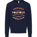 Bad Girls Play With Pool Balls 9-Ball Mens Sweatshirt Jumper Navy Blue