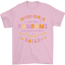 Bad Girls Play With Pool Balls 9-Ball Mens T-Shirt 100% Cotton Light Pink
