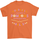 Bad Girls Play With Pool Balls 9-Ball Mens T-Shirt 100% Cotton Orange