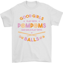 Bad Girls Play With Pool Balls 9-Ball Mens T-Shirt 100% Cotton White