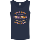 Bad Girls Play With Pool Balls 9-Ball Mens Vest Tank Top Navy Blue