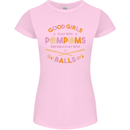 Bad Girls Play With Pool Balls 9-Ball Womens Petite Cut T-Shirt Light Pink