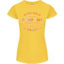 Bad Girls Play With Pool Balls 9-Ball Womens Petite Cut T-Shirt Yellow