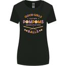 Bad Girls Play With Pool Balls 9-Ball Womens Wider Cut T-Shirt Black