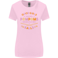 Bad Girls Play With Pool Balls 9-Ball Womens Wider Cut T-Shirt Light Pink