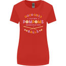 Bad Girls Play With Pool Balls 9-Ball Womens Wider Cut T-Shirt Red