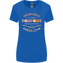 Bad Girls Play With Pool Balls 9-Ball Womens Wider Cut T-Shirt Royal Blue