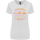 Bad Girls Play With Pool Balls 9-Ball Womens Wider Cut T-Shirt White