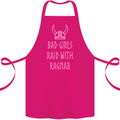 Bad Girls Raid With Ragnar Vikings Valhalla Cotton Apron 100% Organic Pink