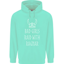 Bad Girls Raid With Ragnar Vikings Valhalla Mens 80% Cotton Hoodie Peppermint