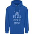 Bad Girls Raid With Ragnar Vikings Valhalla Mens 80% Cotton Hoodie Royal Blue