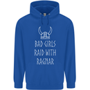 Bad Girls Raid With Ragnar Vikings Valhalla Mens 80% Cotton Hoodie Royal Blue