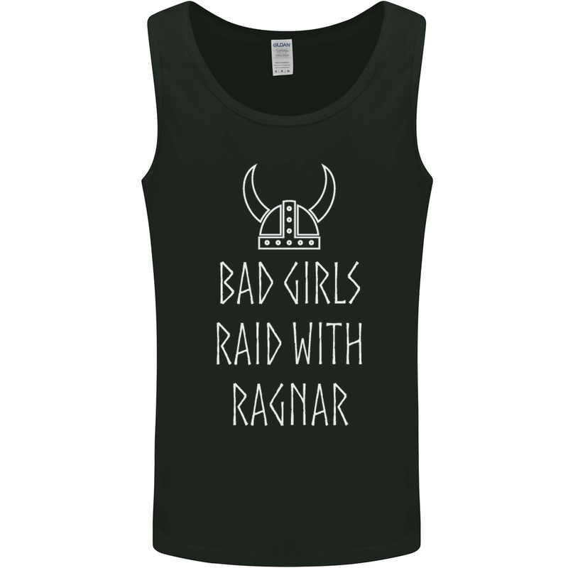 Bad Girls Raid With Ragnar Vikings Valhalla Mens Vest Tank Top Black