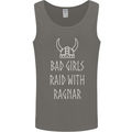 Bad Girls Raid With Ragnar Vikings Valhalla Mens Vest Tank Top Charcoal