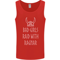 Bad Girls Raid With Ragnar Vikings Valhalla Mens Vest Tank Top Red