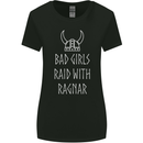 Bad Girls Raid With Ragnar Vikings Valhalla Womens Wider Cut T-Shirt Black