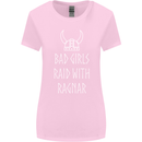 Bad Girls Raid With Ragnar Vikings Valhalla Womens Wider Cut T-Shirt Light Pink