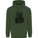 Bad Kitty New York City Police Dept. Childrens Kids Hoodie Forest Green