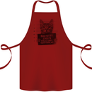 Bad Kitty New York City Police Dept. Cotton Apron 100% Organic Maroon