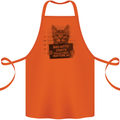 Bad Kitty New York City Police Dept. Cotton Apron 100% Organic Orange