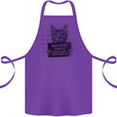 Bad Kitty New York City Police Dept. Cotton Apron 100% Organic Purple
