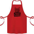 Bad Kitty New York City Police Dept. Cotton Apron 100% Organic Red