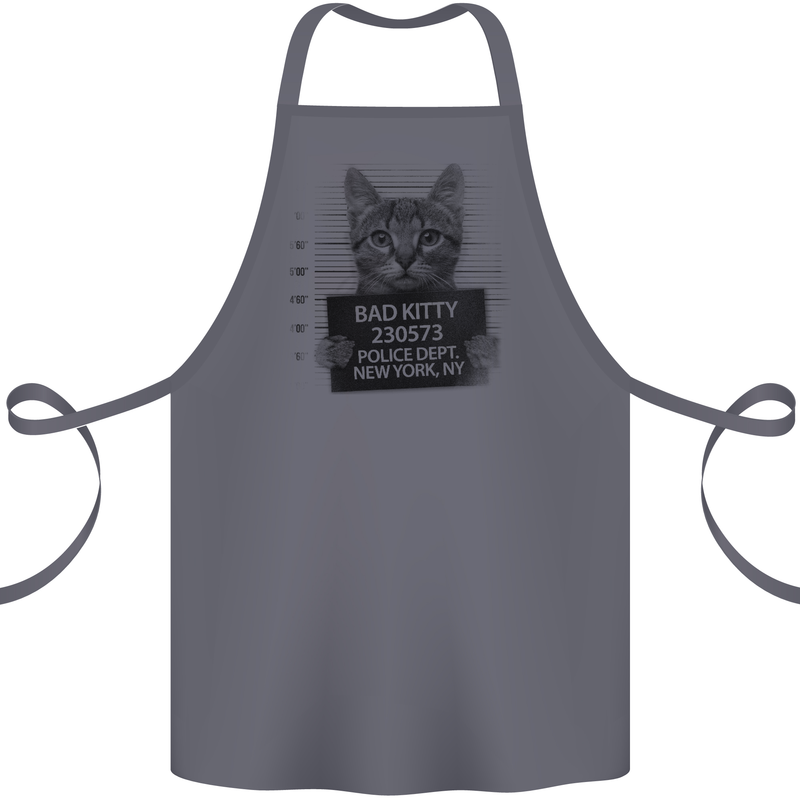Bad Kitty New York City Police Dept. Cotton Apron 100% Organic Steel
