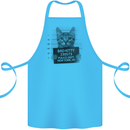Bad Kitty New York City Police Dept. Cotton Apron 100% Organic Turquoise