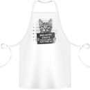 Bad Kitty New York City Police Dept. Cotton Apron 100% Organic White