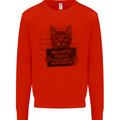Bad Kitty New York City Police Dept. Kids Sweatshirt Jumper Bright Red