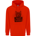 Bad Kitty New York City Police Dept. Mens 80% Cotton Hoodie Bright Red