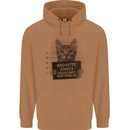 Bad Kitty New York City Police Dept. Mens 80% Cotton Hoodie Caramel Latte