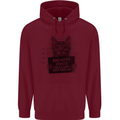Bad Kitty New York City Police Dept. Mens 80% Cotton Hoodie Maroon