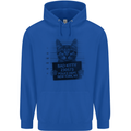Bad Kitty New York City Police Dept. Mens 80% Cotton Hoodie Royal Blue
