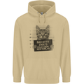 Bad Kitty New York City Police Dept. Mens 80% Cotton Hoodie Sand