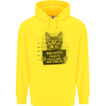 Bad Kitty New York City Police Dept. Mens 80% Cotton Hoodie Yellow