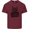 Bad Kitty New York City Police Dept. Mens Cotton T-Shirt Tee Top Maroon