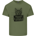 Bad Kitty New York City Police Dept. Mens Cotton T-Shirt Tee Top Military Green